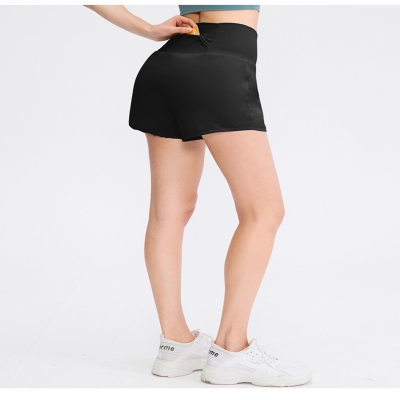 SKL-YD02414 QUICK DRY HIGH WAIST YOGA SHORTS