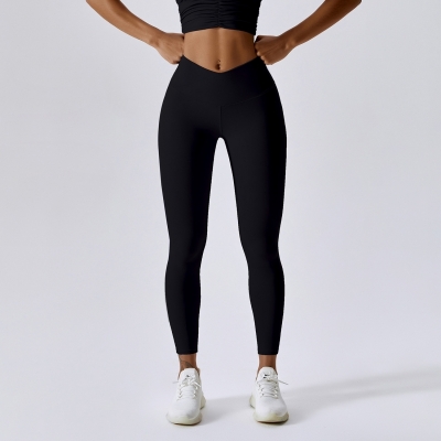 SKL-BCK8018 HIGH V-NECK YOGA PANTS