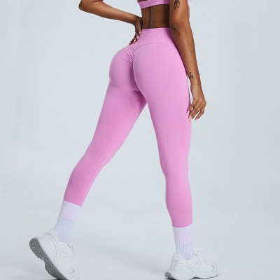 SKL-SYFMS0187 HIGH WAIST BUTT LIFT HIP YOGA PANTS