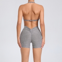 Nude Yoga Clothes With Pockets On Both Sides, Quick-Drying Tight Suit  QS74068+42352