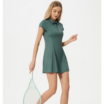 Breathable Polo Neck Casual Sports Dress DSS068