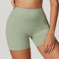 Soft Fabric High Waist Scrunch Yoga Shorts 8047