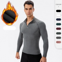 Men's Velvet Fitness Long Sleeve Shirt 11517