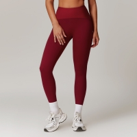 Soft Fabirc Ribbed Patchwork Yoga Leggings 8889