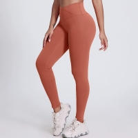 V Waist Coloful Women's  High Waist Hip Lifting Leggings SKL-LQ5032