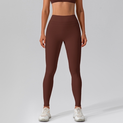 Nude High Waist Hip Lift Soft Material Yoga Leggings KW249