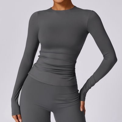 SKL-CCX8575 BRUSHED LONG SLEEVE TOP