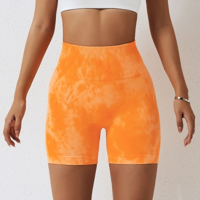 SKL-CDK6924 TIE DIE SEAMLESS YOGA SHORTS