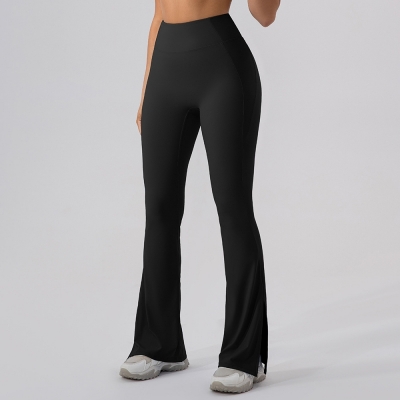 SKL-KW299 FLARED HIGH WAIST BUTT LIFT HIP YOGA PANTS