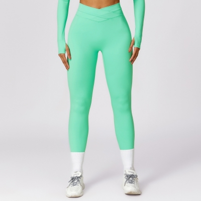 SKL-CCK8578 CROSS WAIST YOGA PANTS