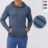 Men Hoodie Hooded Quick Drying Fitness Suit 31518