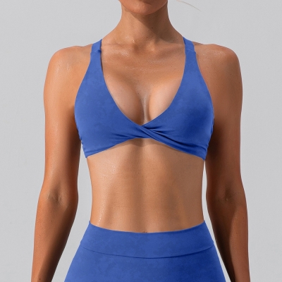 SKL-YW456 CRIP CROSS BACKLESS YOGA BRA