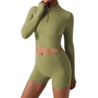 Nude Zipper Quick Dry Sports Yoga Coats YW534