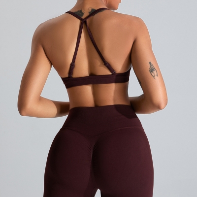 SKL-SYF MS1080 NUDE BACKLESS YOGA BRA