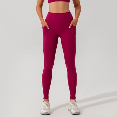 SKL-KW255 HIGH WAIST BUTT LIFT HIP YOGA PANTS