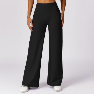 SKL-CCK8526 RIBBED LOOSE YOGA PANTS