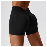 Seamless V Cut Scrunch Yoga Shorts 7137