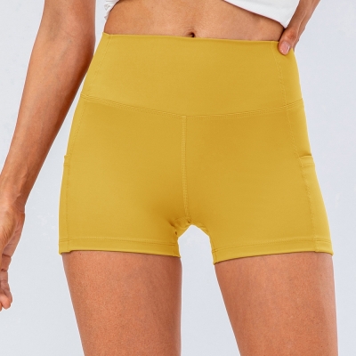 SKL-YD12428 QUICK DRY HIGH WAIST YOGA SHORTS