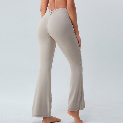 SKL-SYF TM0142HIGH WAIST BUTT LIFT HIP FLARED YOGA PANTS