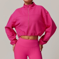 Zip Down Stand Collar Yoga Jacket 8755