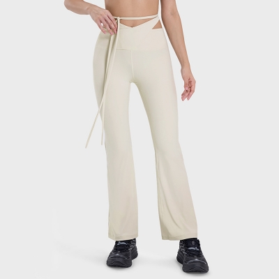 SKL-GSDSS091 HIGH WAIST SEAMLESS FLARED PANTS