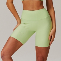 Curve Wasit Ribbed Yoga Shorts 